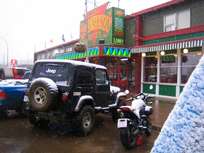 henk in snow